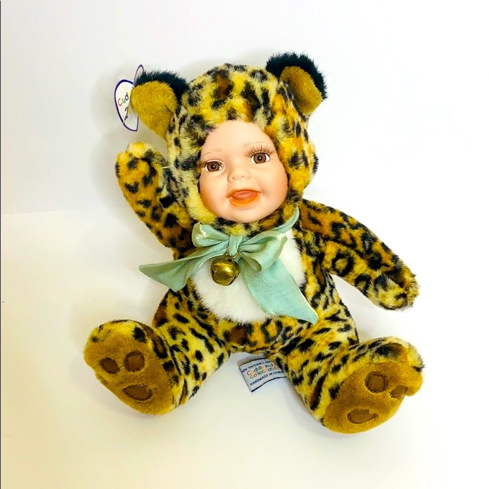 Cuddle Kids | 2001 Animal Print Covered Doll | Collectors Item New With Tag